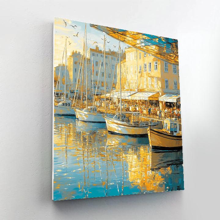 Old Port Promenade Marseille France paint by numbers