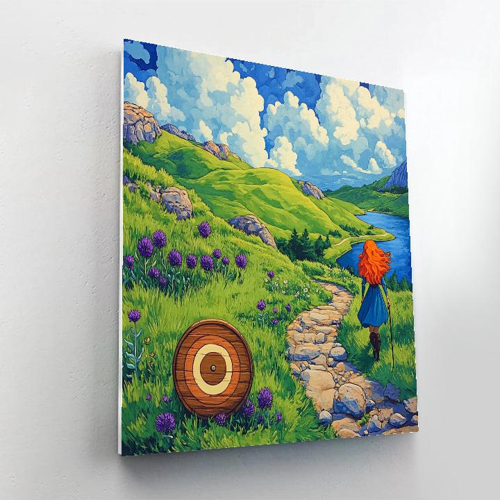 Merida Highland Target Trail Disney Inspired paint by numbers