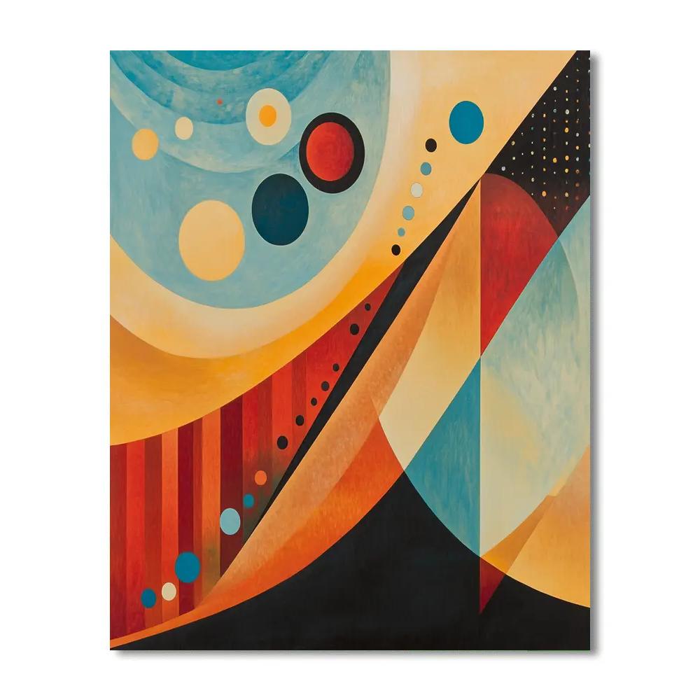Wassily Kandinsky Inspired Abstract Weather Symphony Numbered painting kits