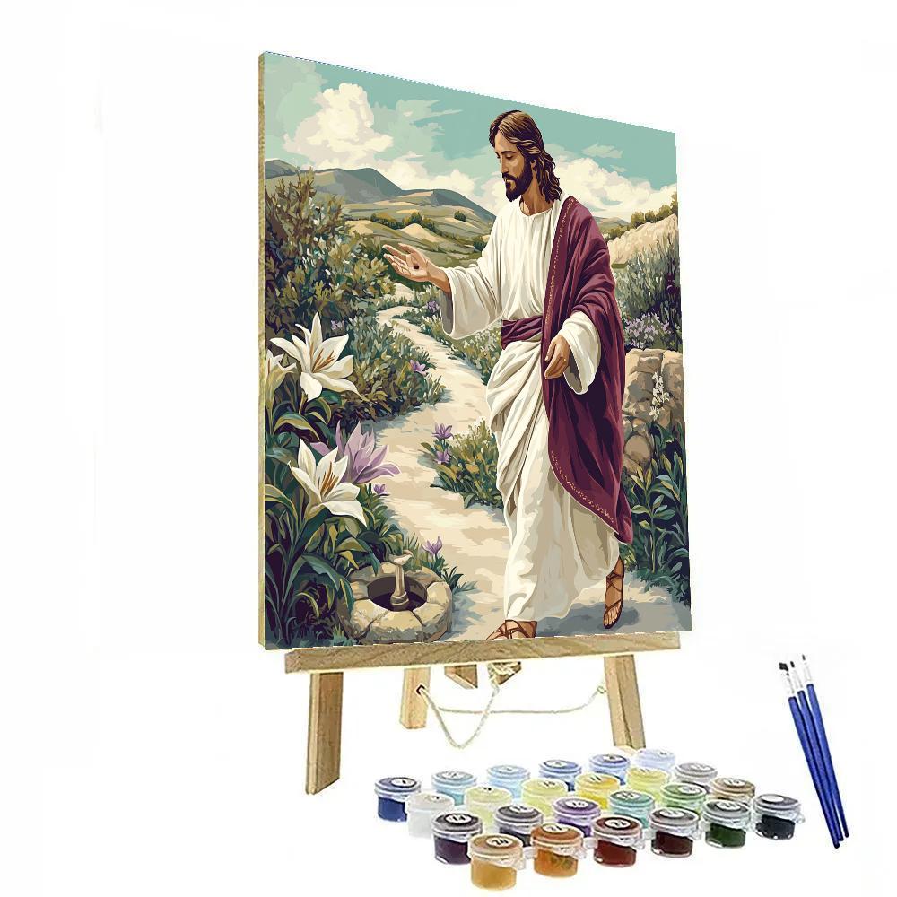 Garden Path In Jesus Presence Painting by numbers kit