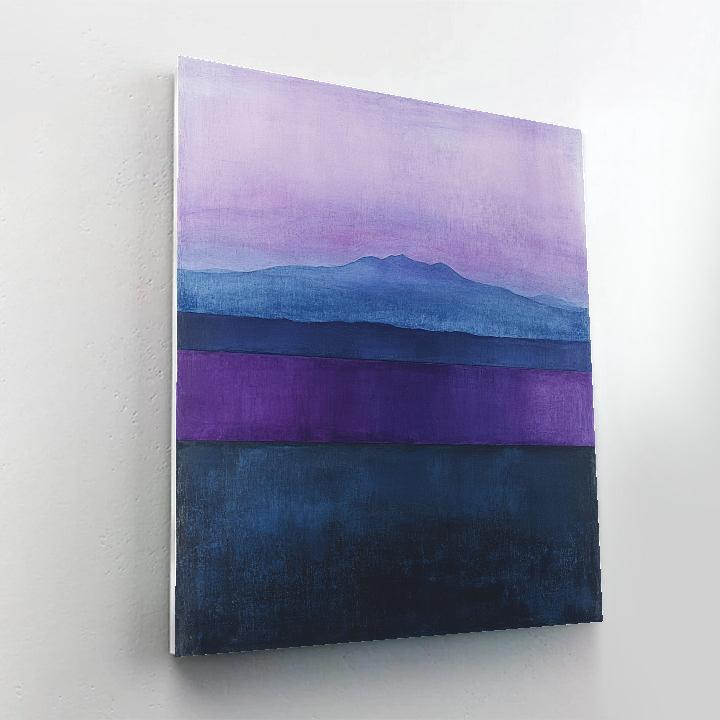 Mark Rothko Inspired Twilight Mountains paint by color