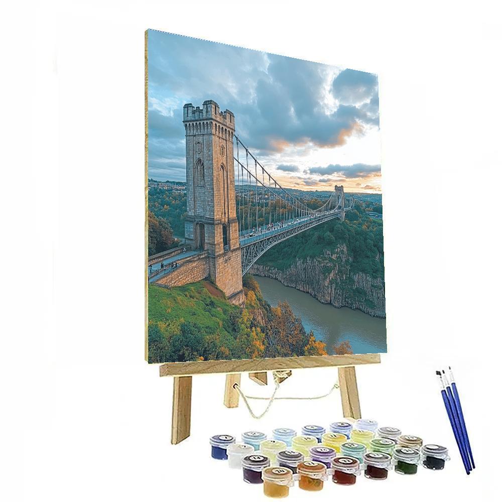Clifton Suspension Bridge Viewpoint Bristol United Kingdom Numbered painting kits