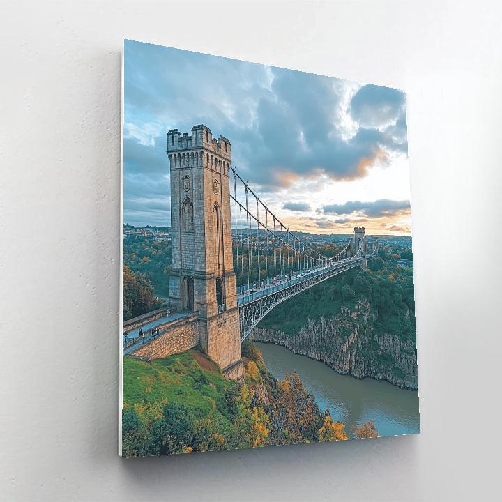 Clifton Suspension Bridge Viewpoint Bristol United Kingdom Numbered painting kits