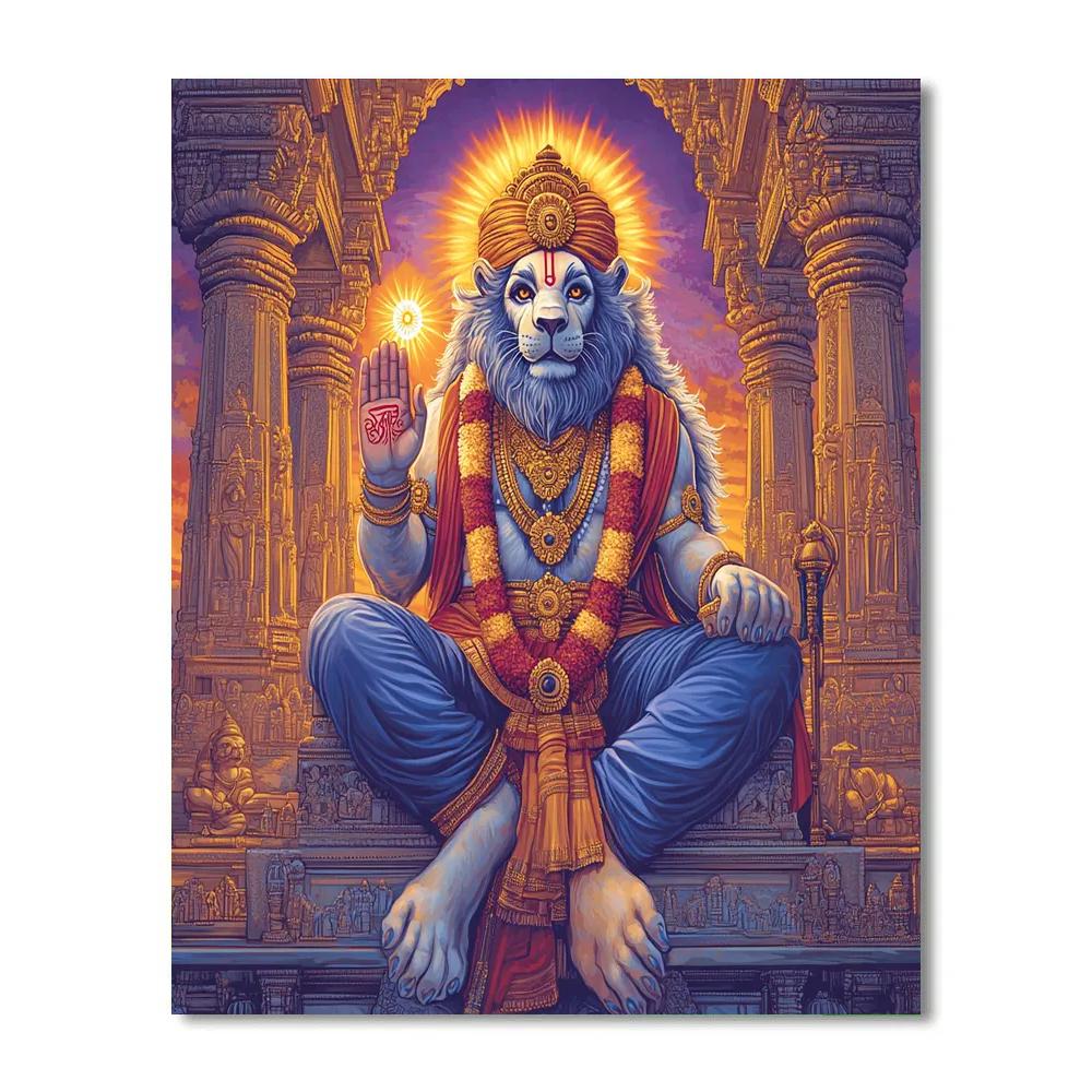 Narasimha Protecting The Threshold Paint by numbers art