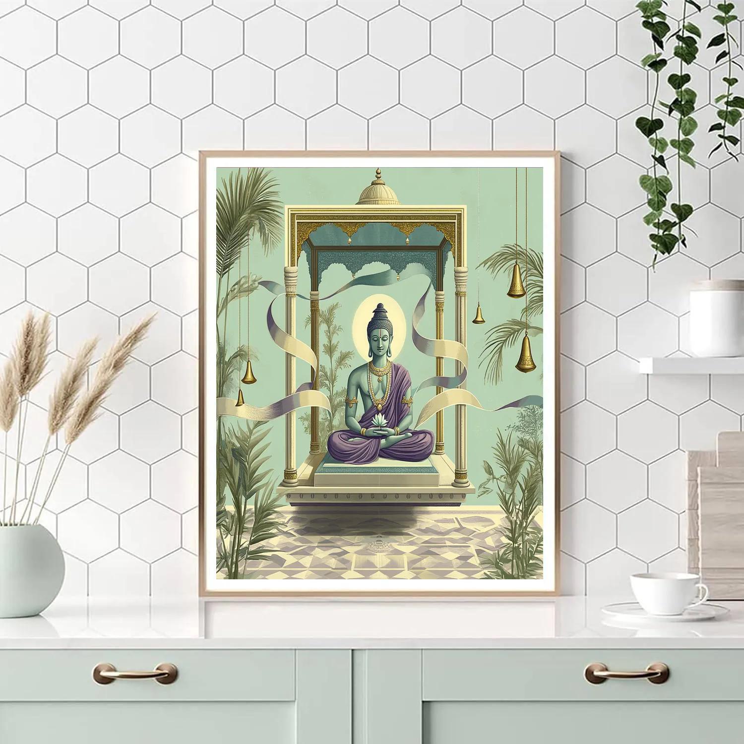 Brahma In The Four Winds Pavilion painting number kit