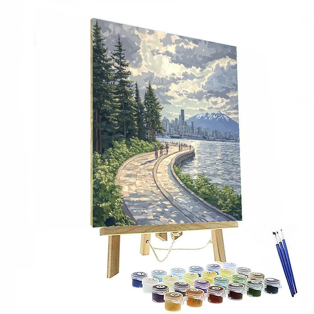 Vancouver Seawall Stanley Park Canada Paint by numbers kits