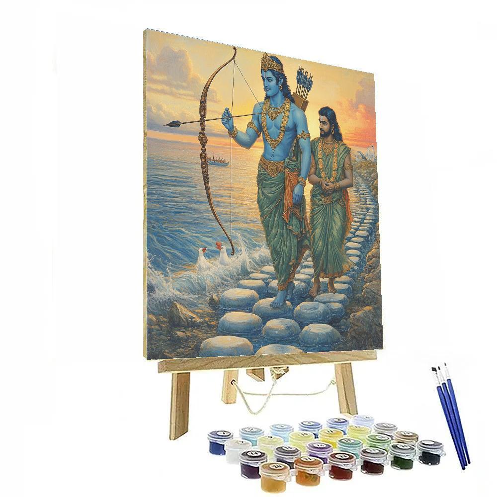 Rama At The Bridge Of Floating Stones DIY paint by numbers