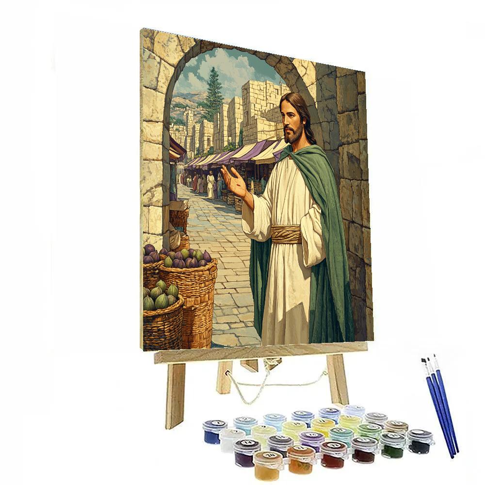 City Gate Mercy Jesus DIY paint by numbers