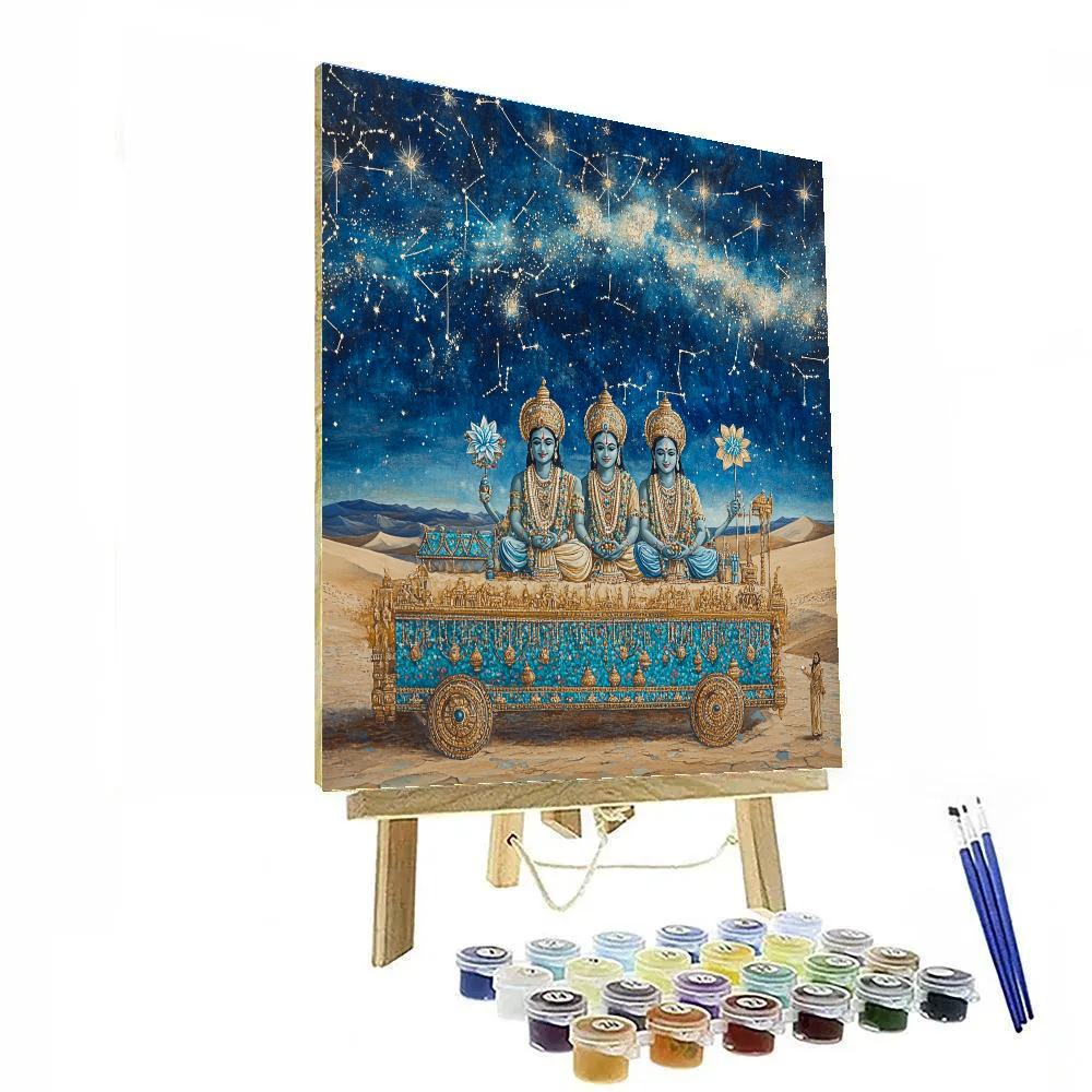 Brahma Caravan Under Quiet Constellations DIY paint by numbers