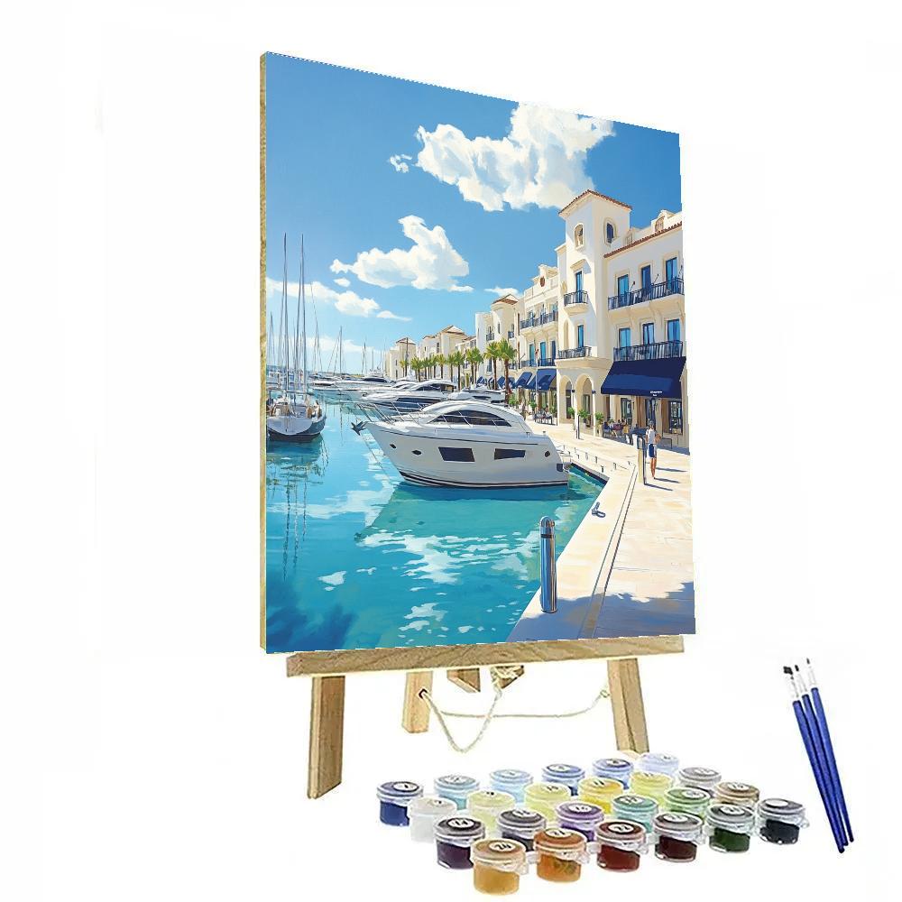 The Pearl Qatar Boardwalk Doha Qatar Painting by numbers kit