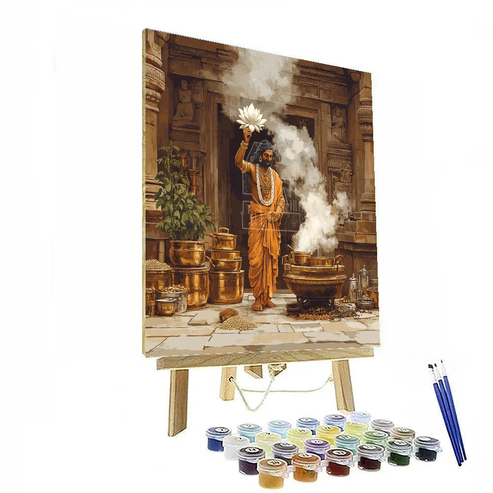 Brahma Temple Kitchen Blessing Paint by numbers art