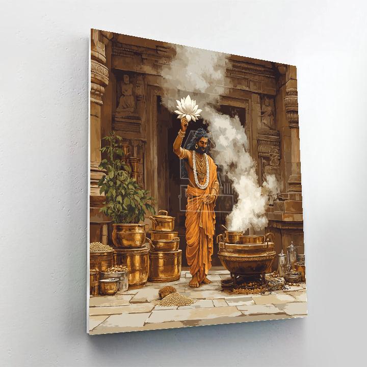 Brahma Temple Kitchen Blessing Paint by numbers art