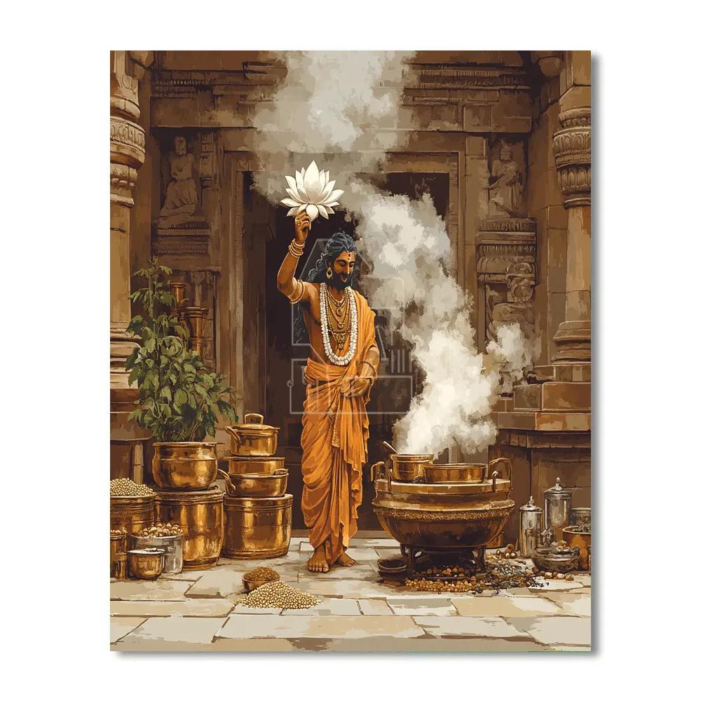 Brahma Temple Kitchen Blessing Paint by numbers art