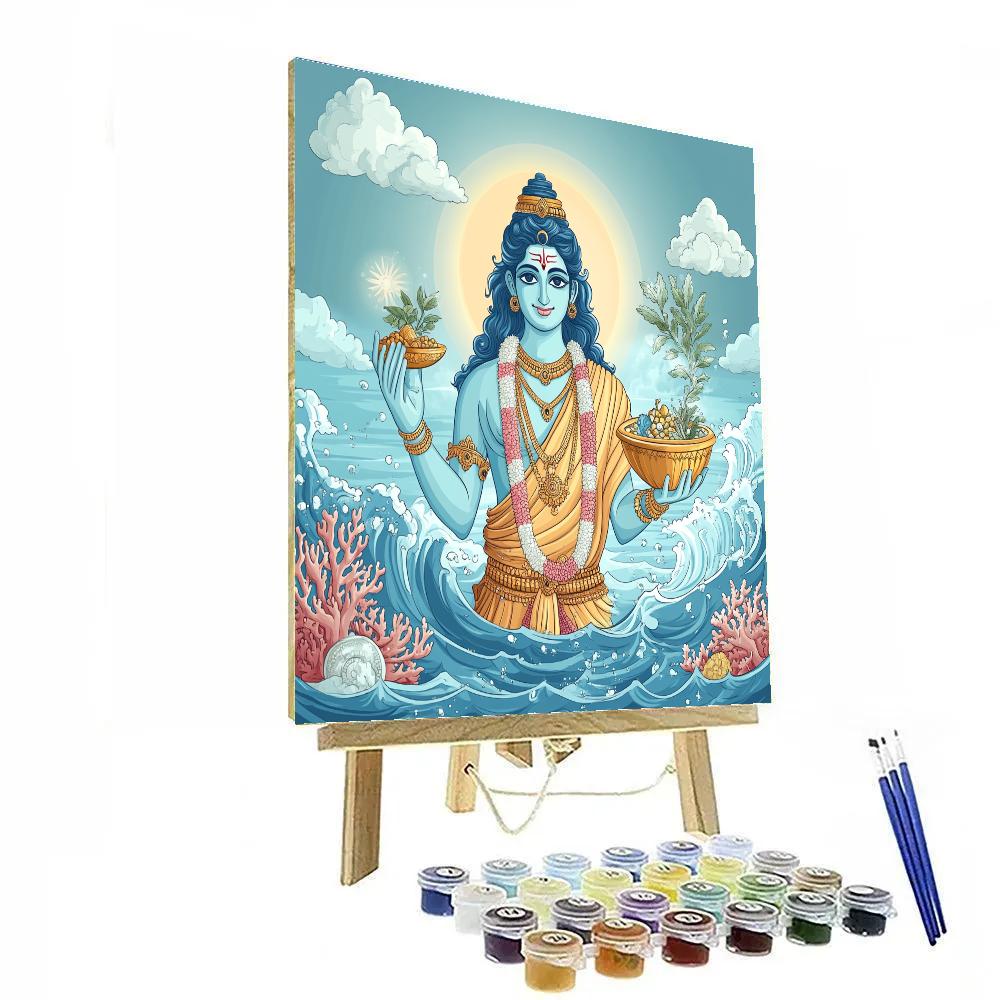 Dhanvantari Offering The Nectar Bowl paint by numbers