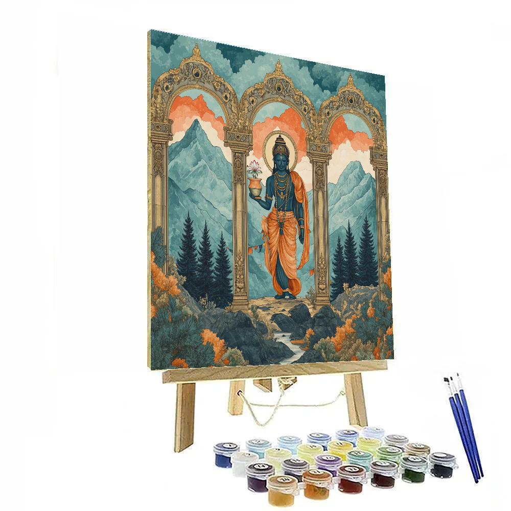 Brahma Mountain Gate Of Four Horizons Paint by numbers kits