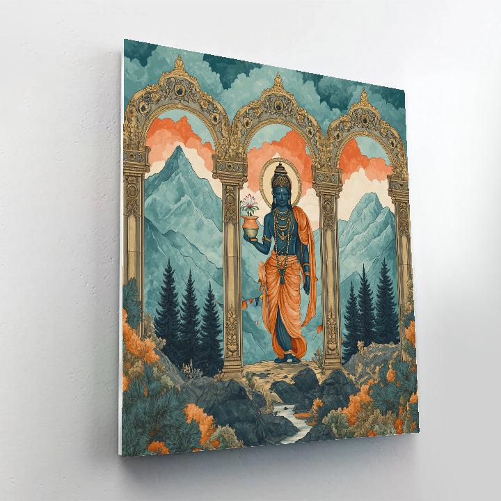 Brahma Mountain Gate Of Four Horizons Paint by numbers kits