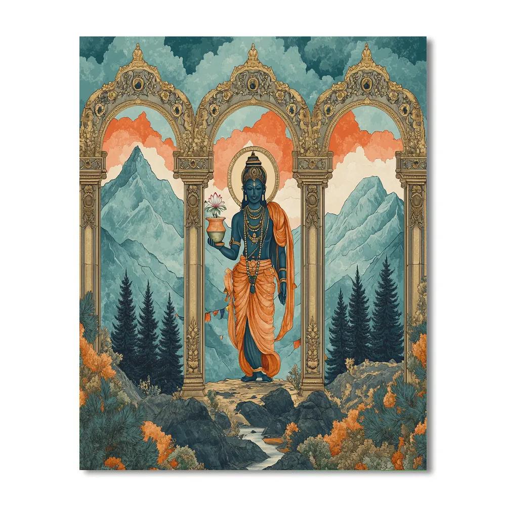 Brahma Mountain Gate Of Four Horizons Paint by numbers kits