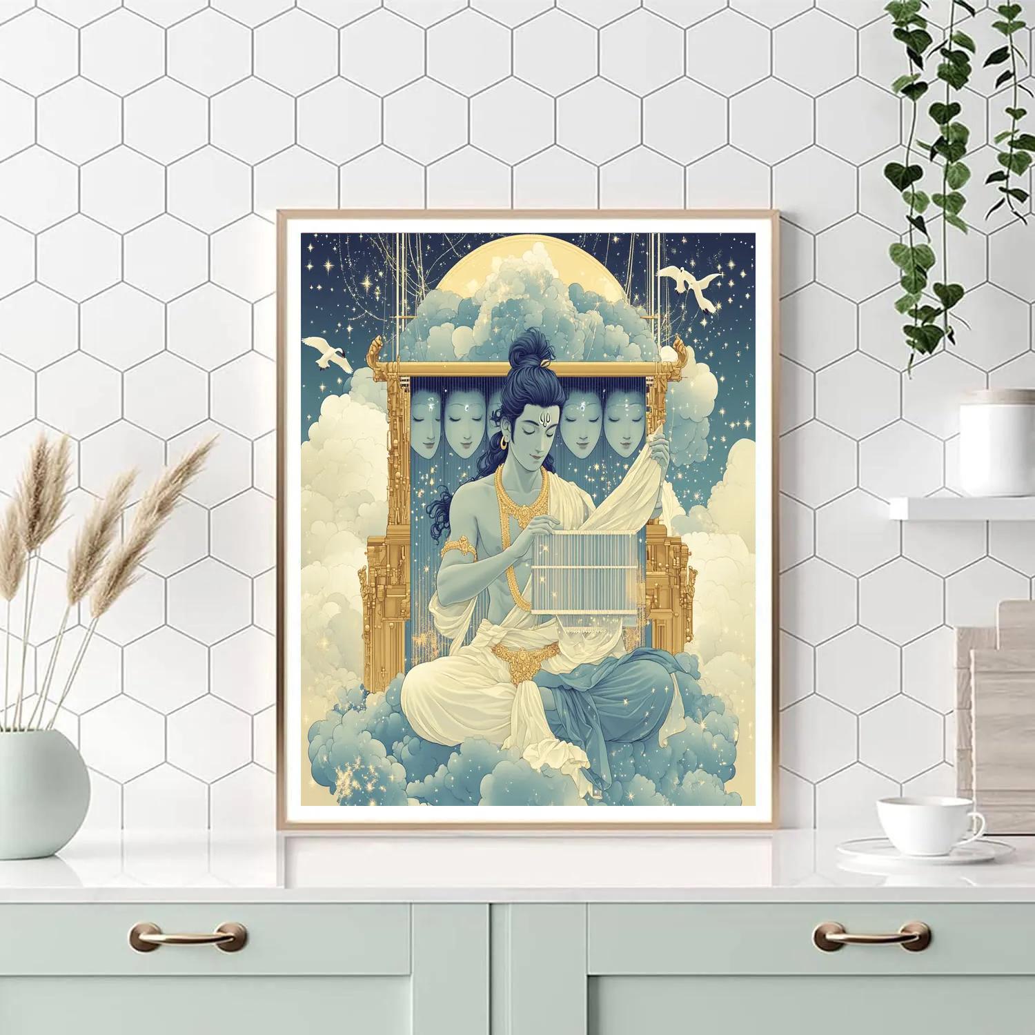Sky Loom Brahma Tapestry painting number kit