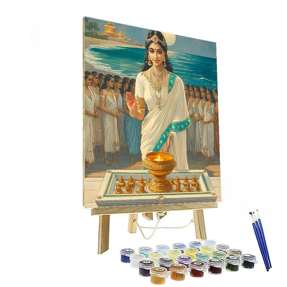 Mohini Sharing The Nectar With Gentle Authority Painting by numbers kit