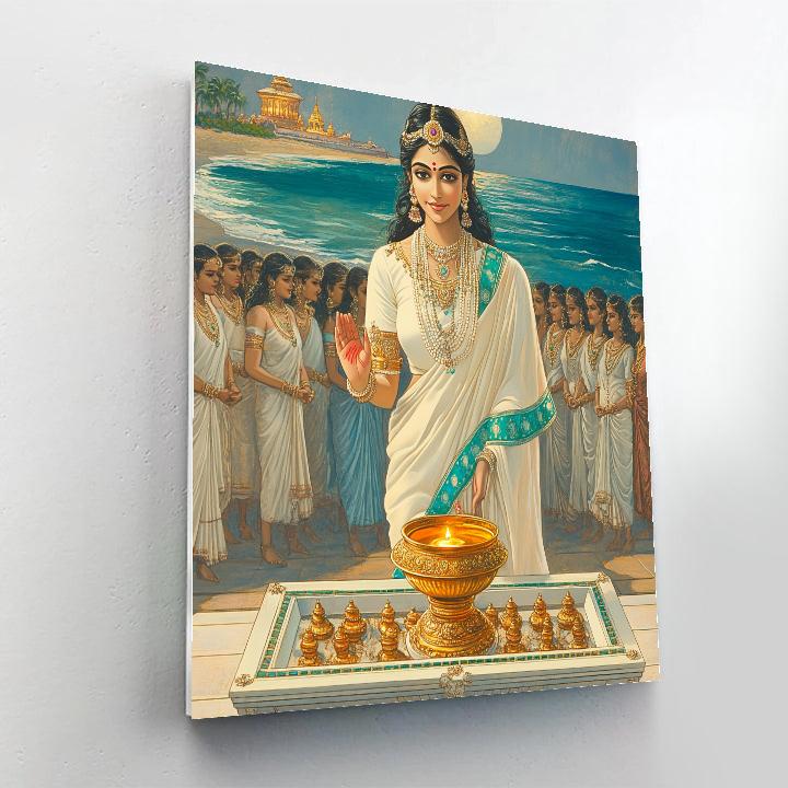 Mohini Sharing The Nectar With Gentle Authority Painting by numbers kit