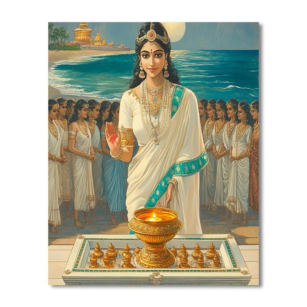 Mohini Sharing The Nectar With Gentle Authority Painting by numbers kit