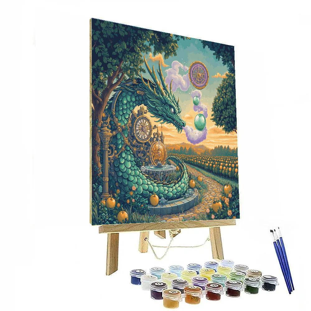 Clockwork Orchard Dragon Reverie paint by color