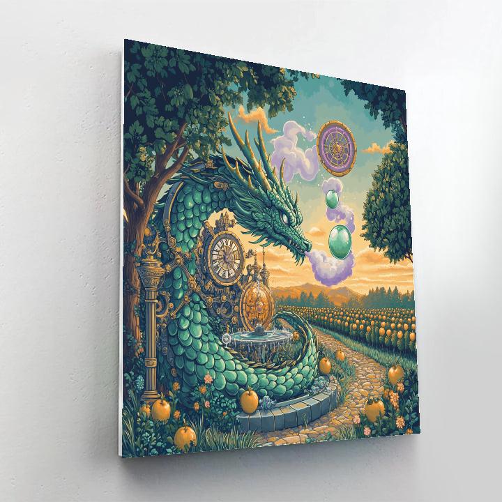 Clockwork Orchard Dragon Reverie paint by color