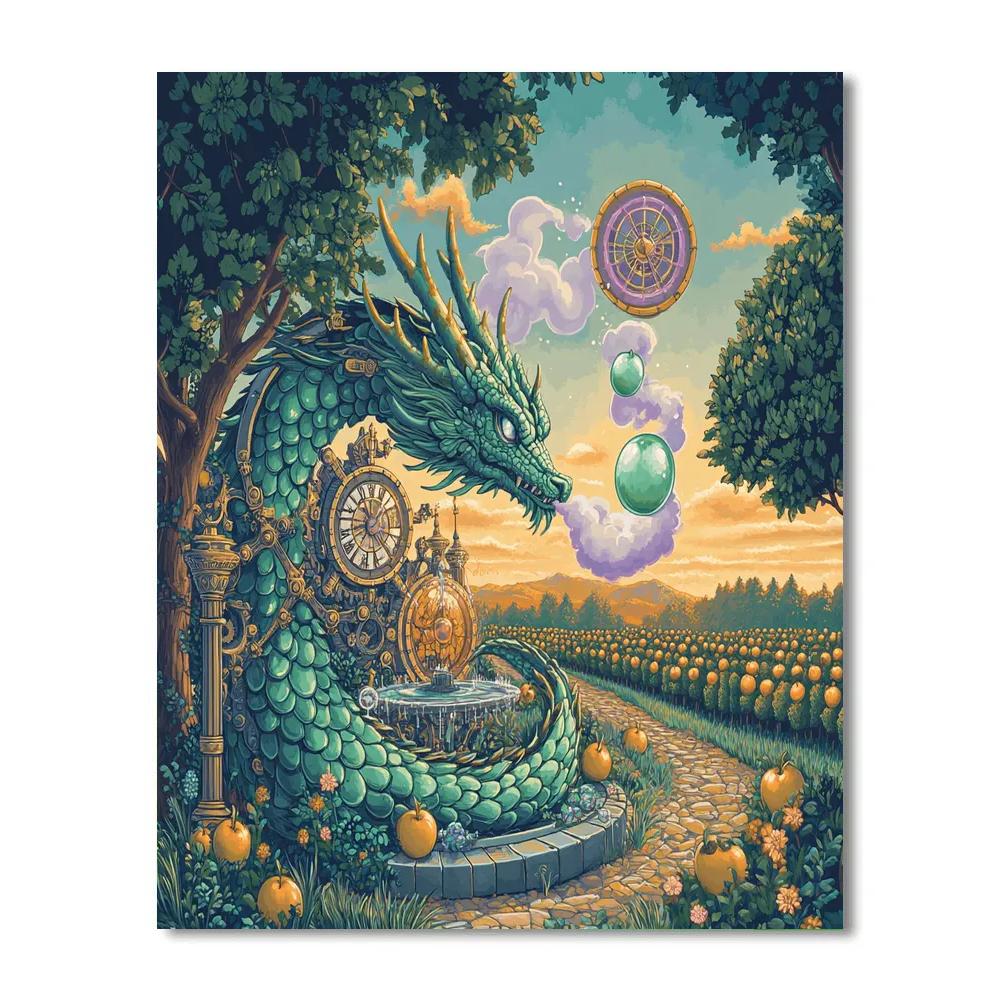Clockwork Orchard Dragon Reverie paint by color