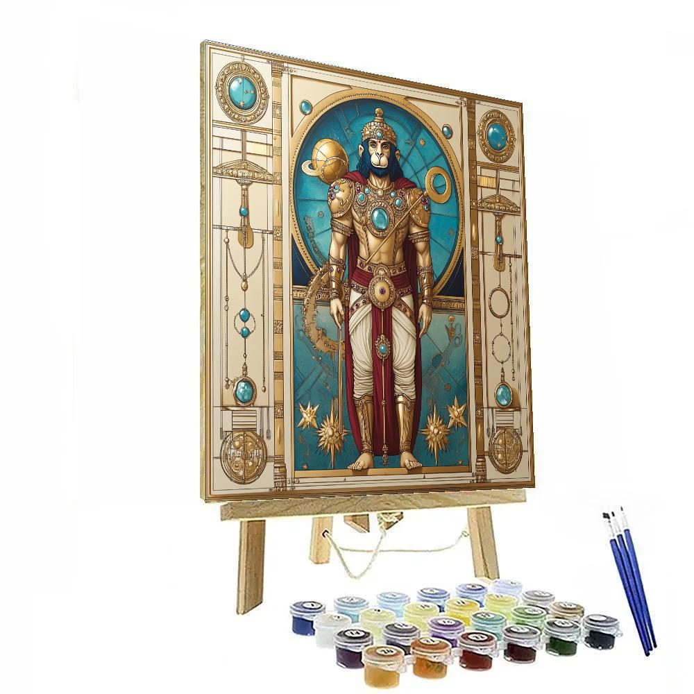 Clockwork Hanuman Guardian Numbered painting kits