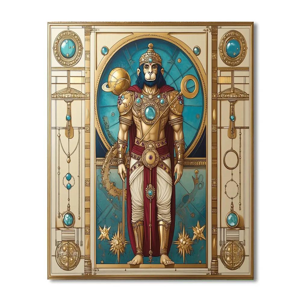 Clockwork Hanuman Guardian Numbered painting kits