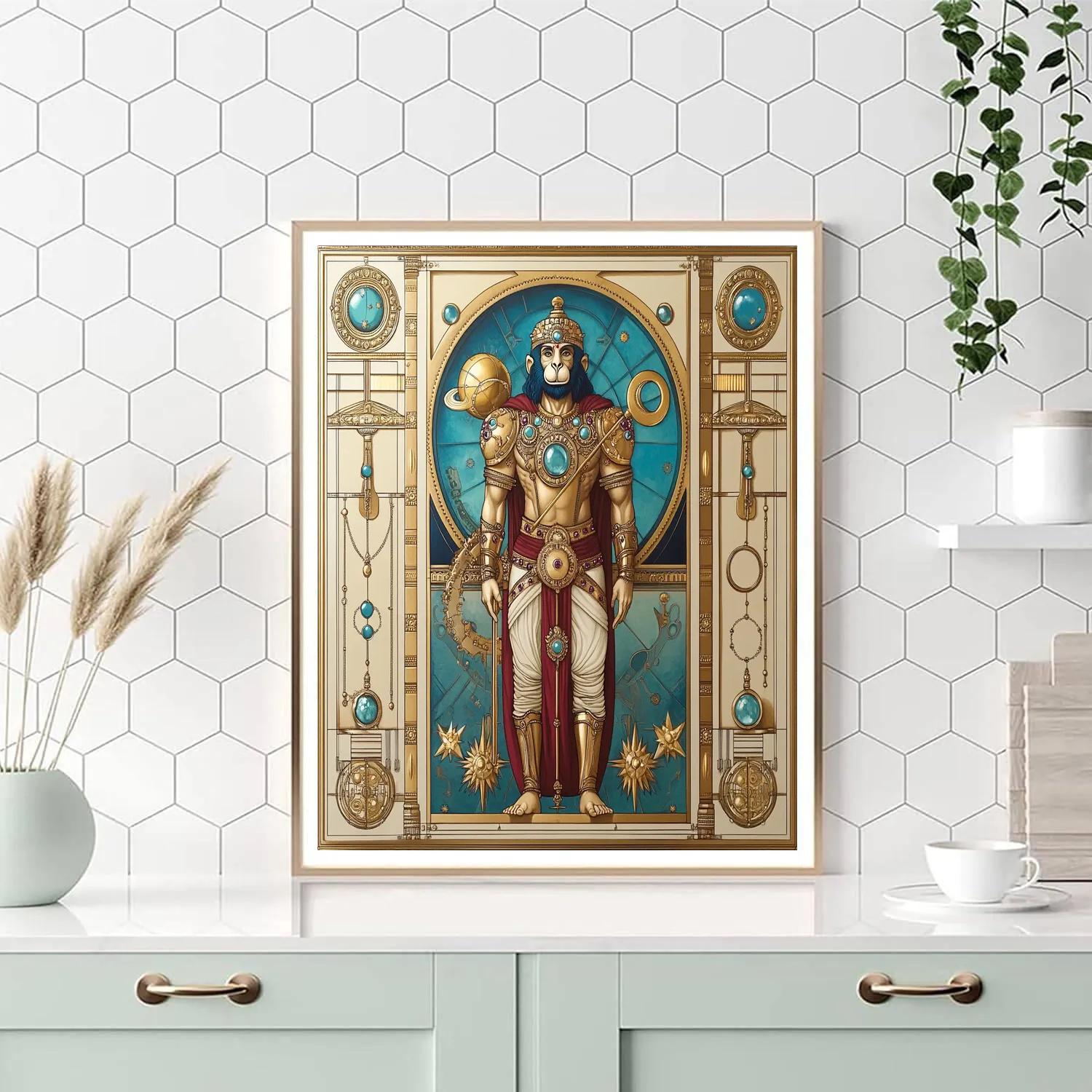 Clockwork Hanuman Guardian Numbered painting kits