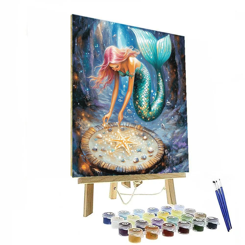 Cartographer Mermaid Of The Tideglass Atlas Paint by numbers kits