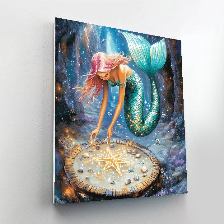 Cartographer Mermaid Of The Tideglass Atlas Paint by numbers kits