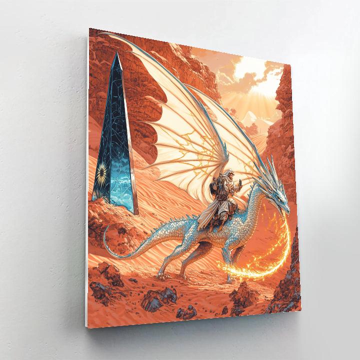 Pilgrim Of The Sand Sea With Dragon Oath Painting by numbers kit