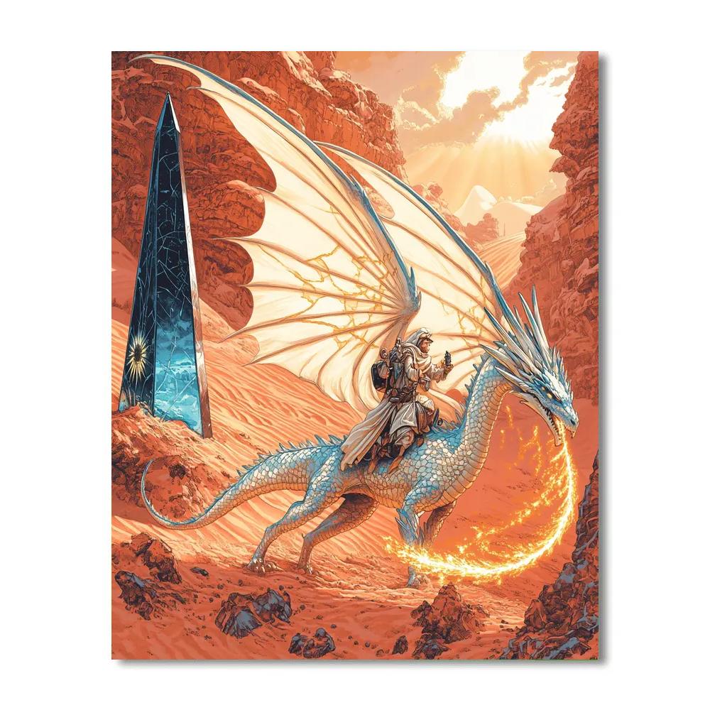 Pilgrim Of The Sand Sea With Dragon Oath Painting by numbers kit