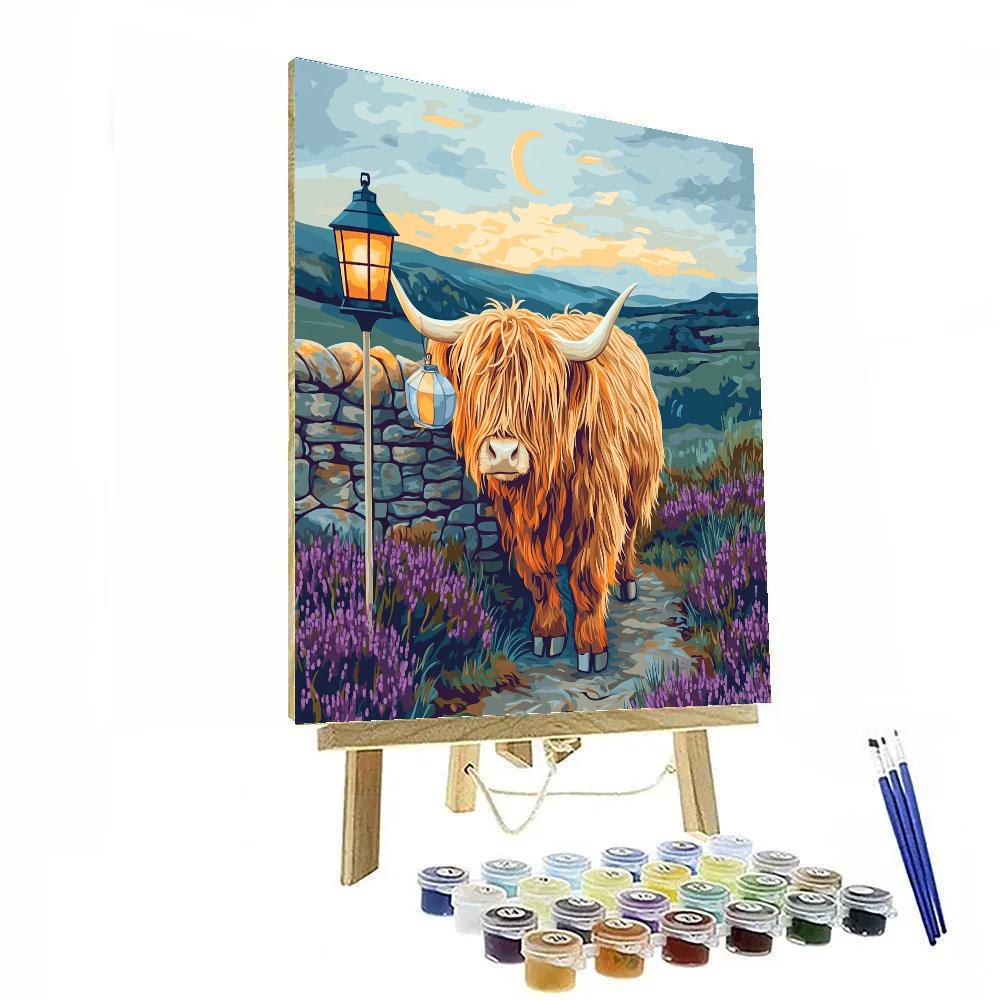 Highland Cow Lantern Festival In The Glen DIY paint by numbers