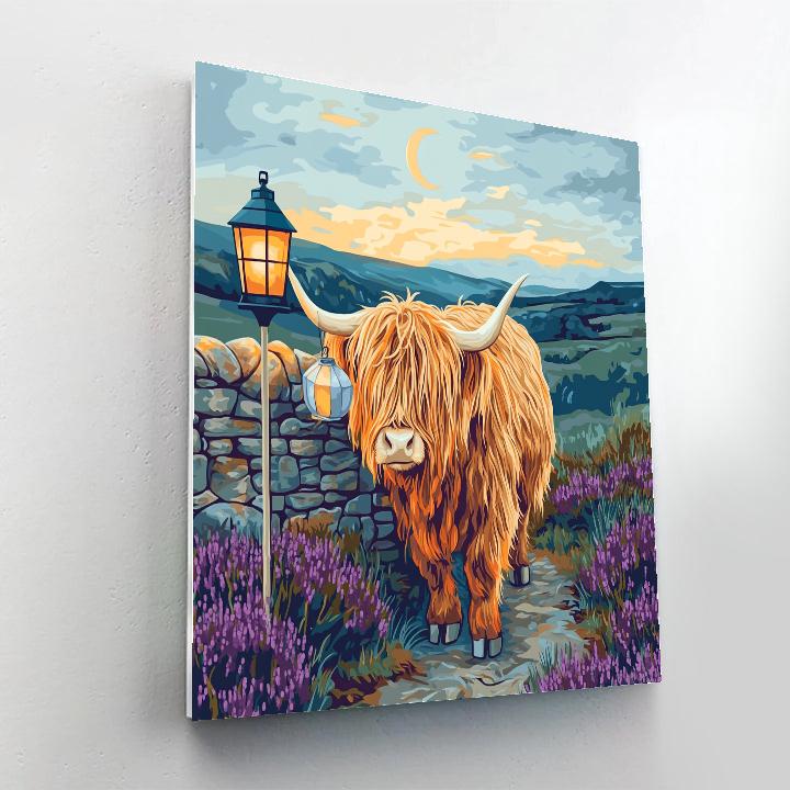 Highland Cow Lantern Festival In The Glen DIY paint by numbers
