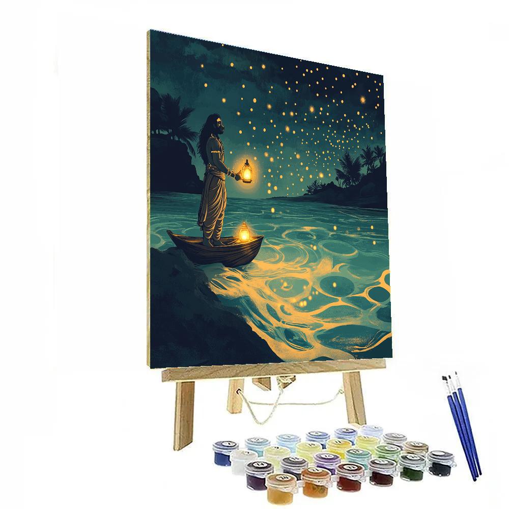Hanuman Ocean Lantern Voyage Numbered painting kits