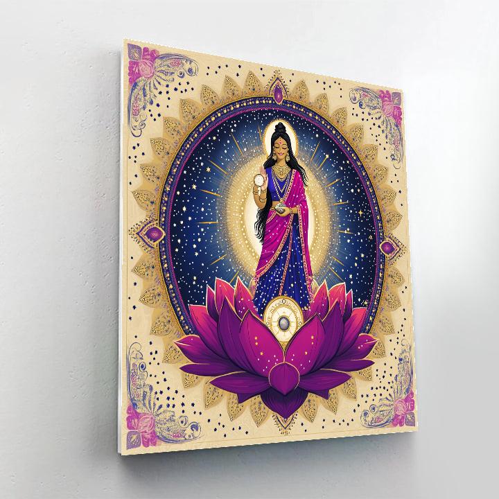 Parvati Within A Lotus Constellation Mandala Painting by numbers kit