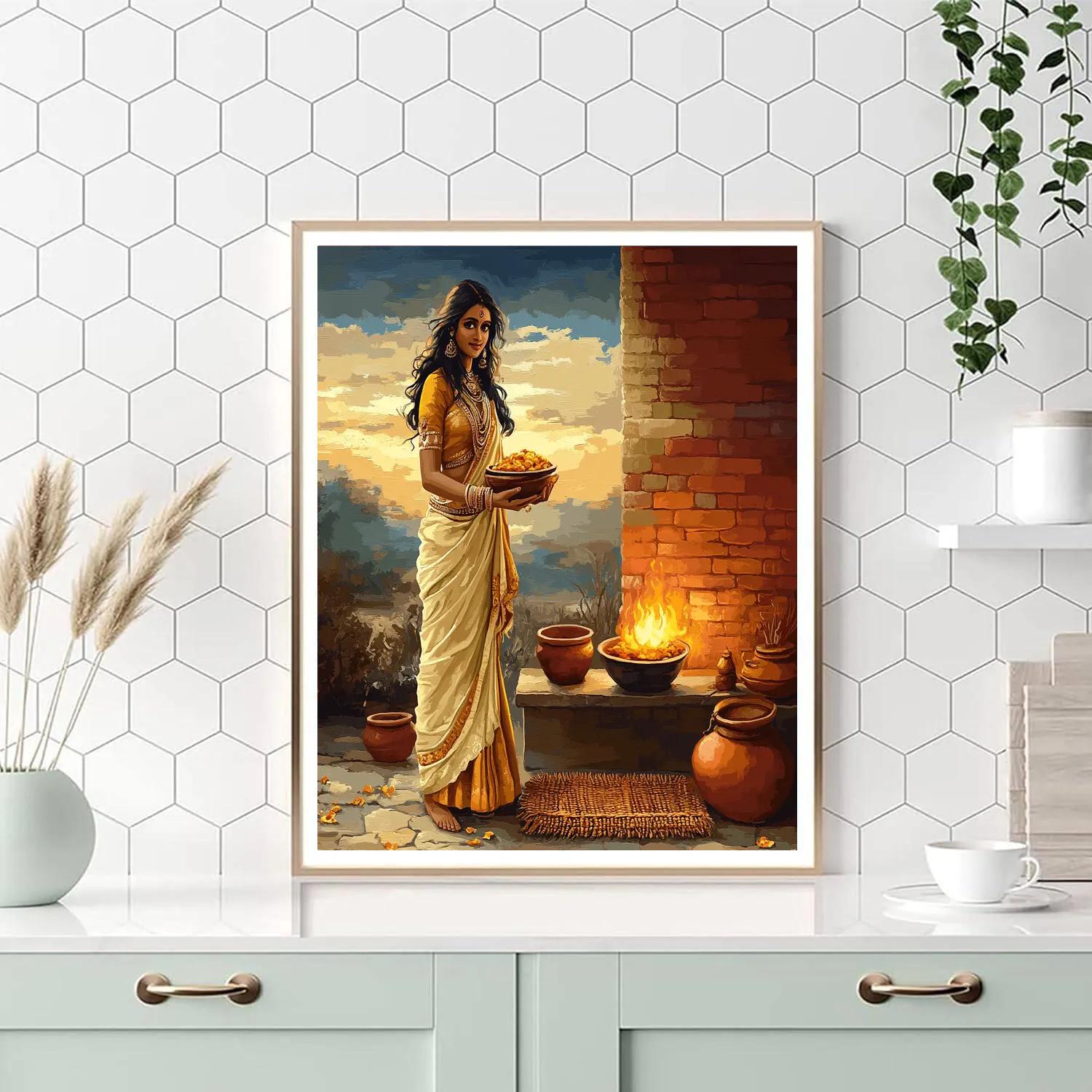 Parvati At The Hearth Of Sacred Hospitality Paint by numbers kits