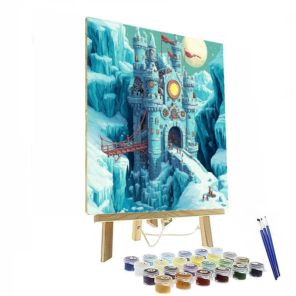 Clockwork Glacier Castle Numbered painting kits