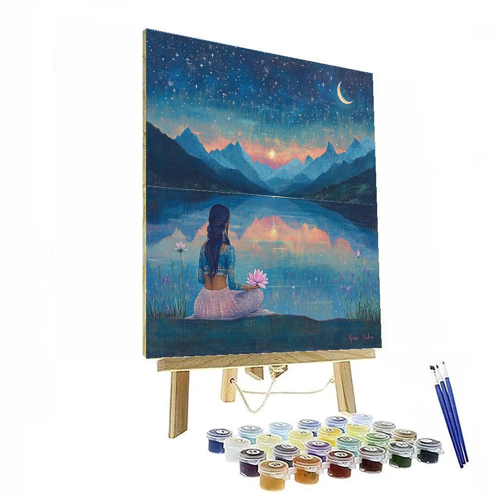 Parvati By The Star Mirror Lake Paint by numbers kits
