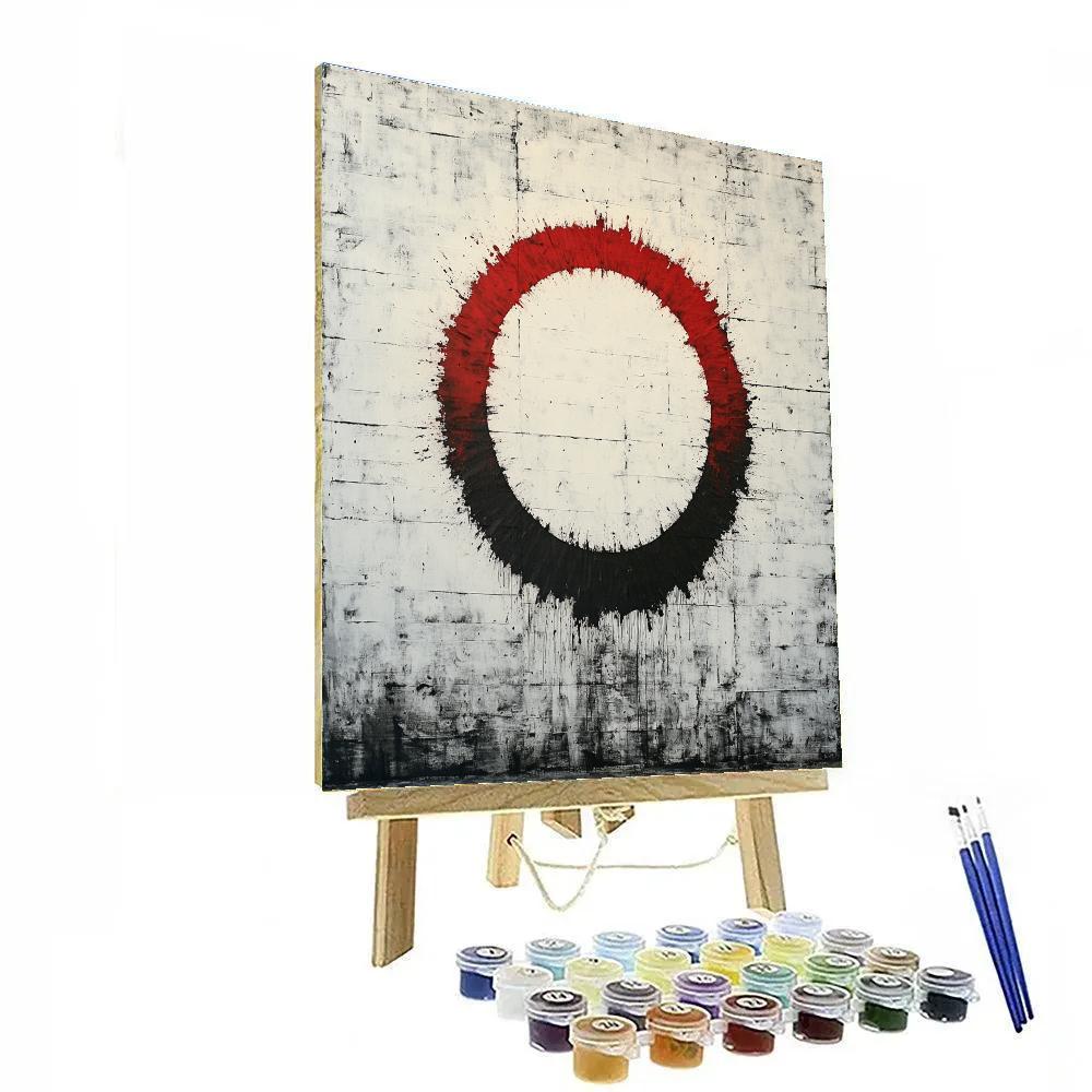 Banksy Inspired Carbon Eclipse Protest DIY paint by numbers