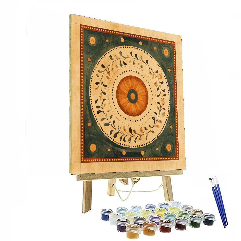 Nandalal Bose Inspired Constellation Mandala Of Silent Seasons Painting by numbers kit