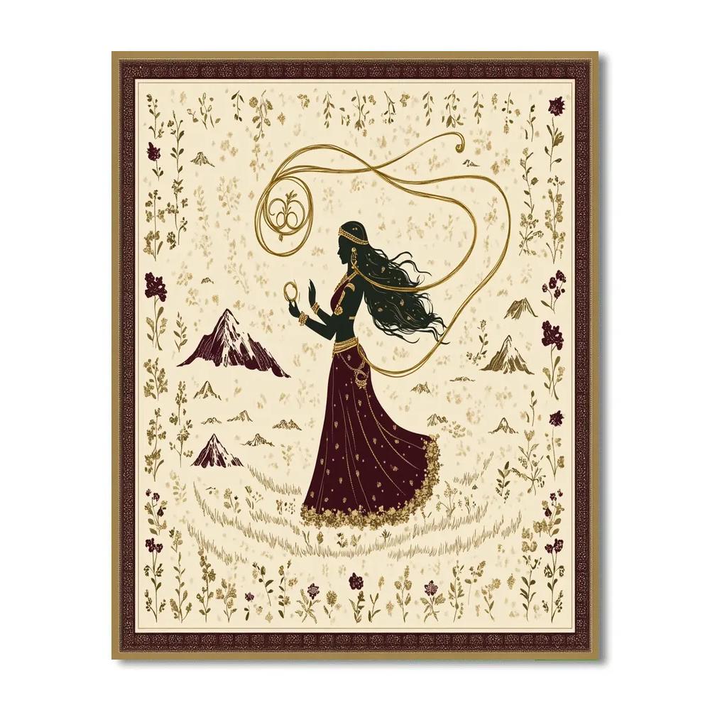 Parvati And The Golden Thread Of Devotion Paint by numbers kits