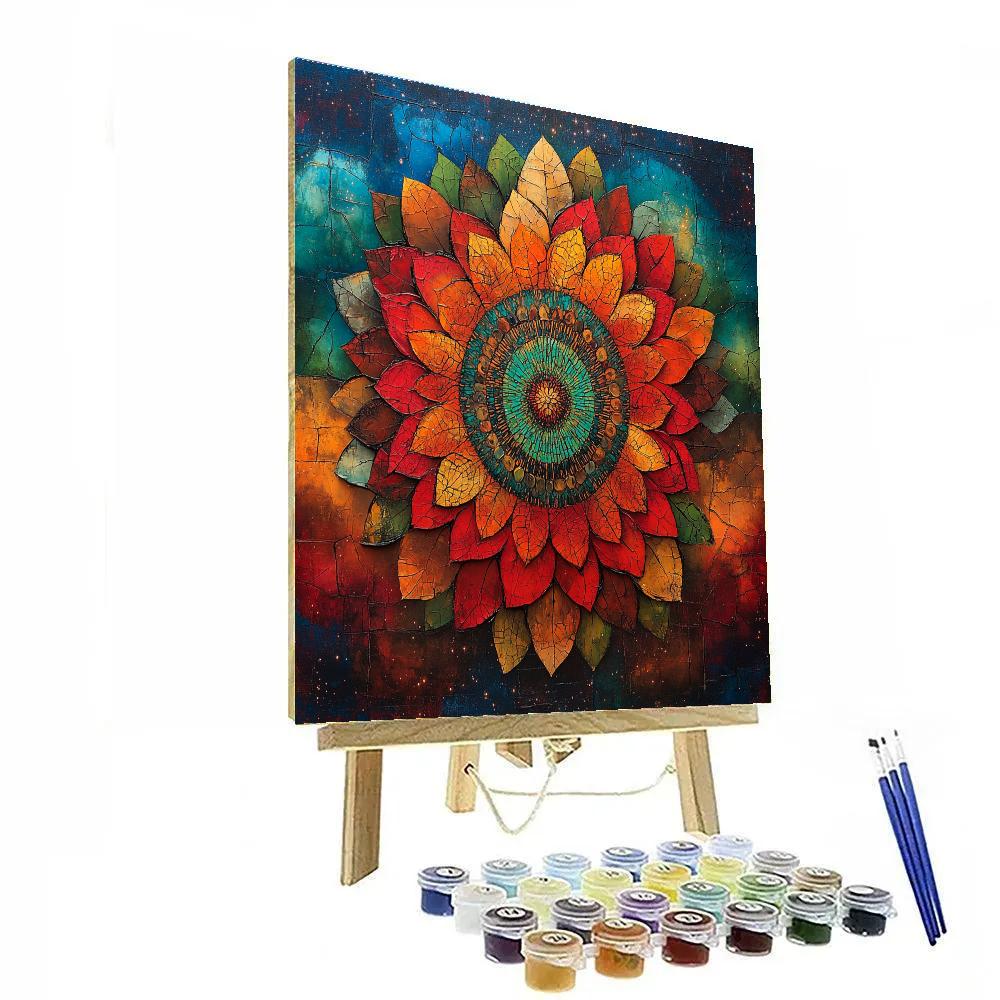 Frida Kahlo Inspired Nebula Of Resilience Numbered painting kits