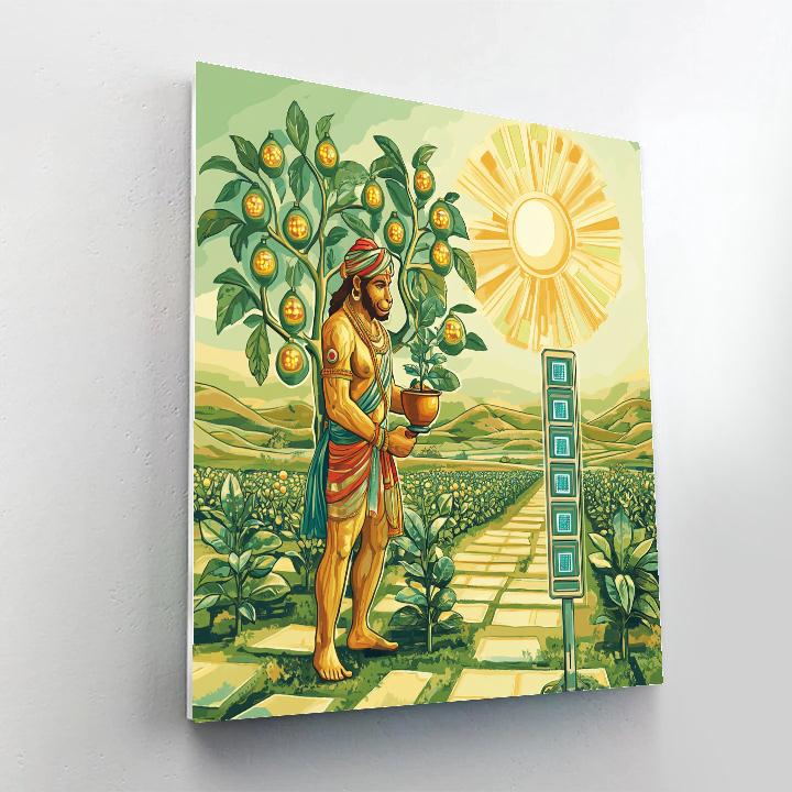 Hanuman Solar Orchard Keeper DIY paint by numbers