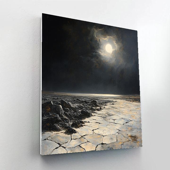 Francisco Goya Inspired Eclipse Over The Basalt Moor painting number kit