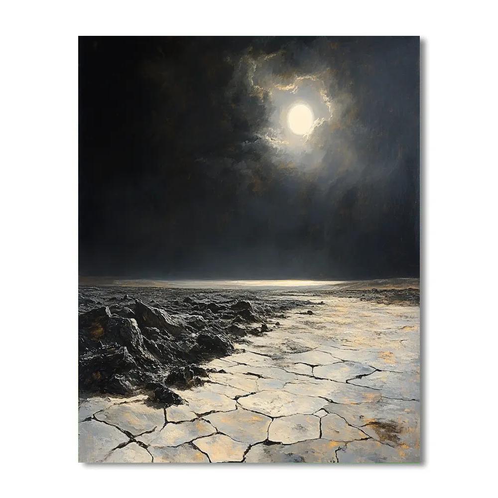 Francisco Goya Inspired Eclipse Over The Basalt Moor painting number kit