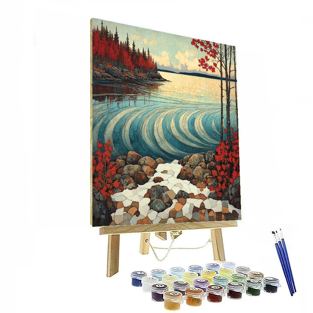 A.Y. Jackson Inspired Solstice Lake Wind Patterns paint by numbers
